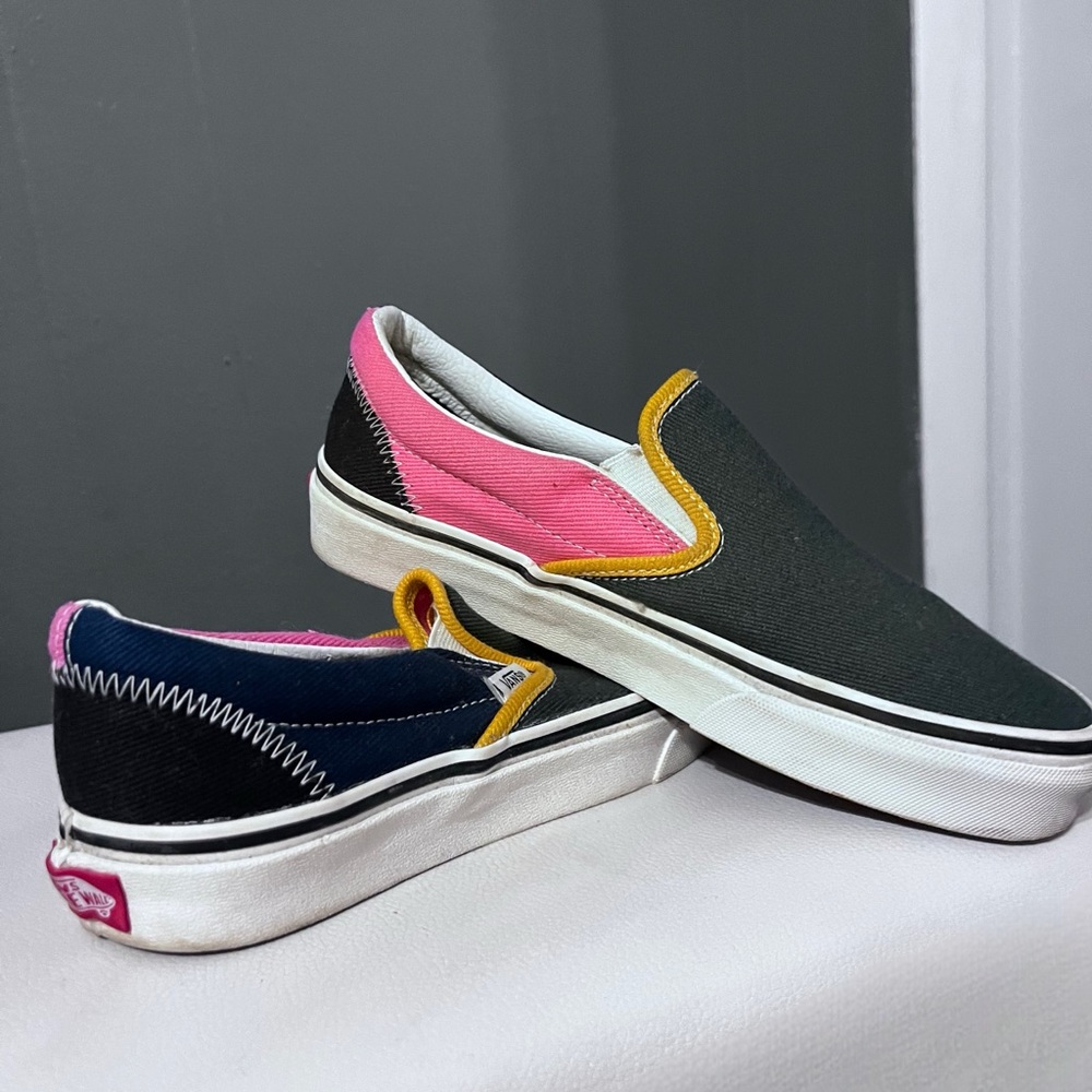 Vans “varsity color block” slip on shoes